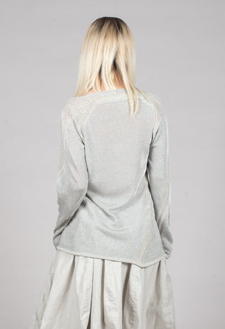 Long Sleeve Metallic Knit in Moon Sparkle