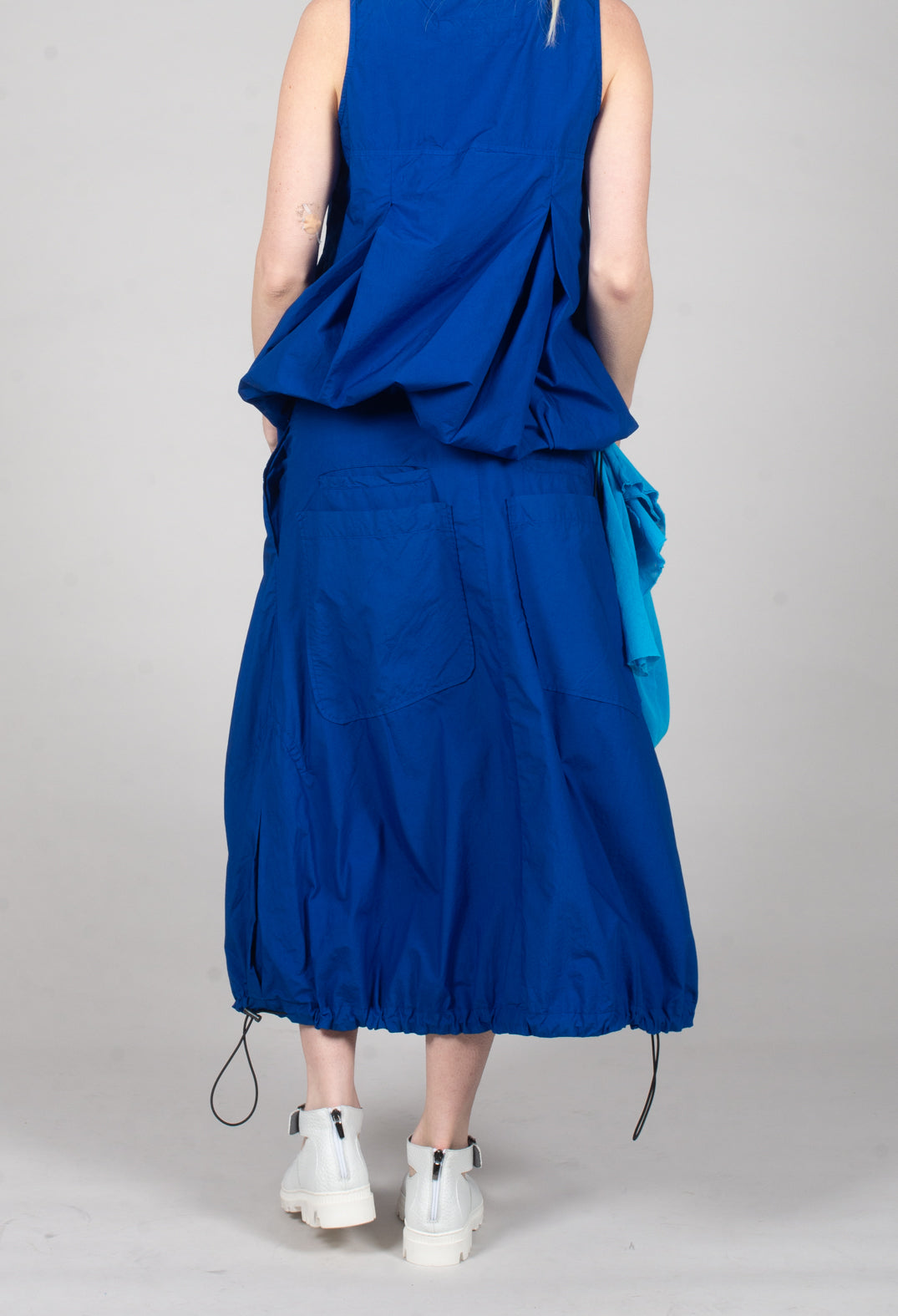 Pull Toggle Hemline Skirt in Royal