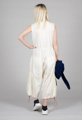 Pull Toggle Jumpsuit in Greige