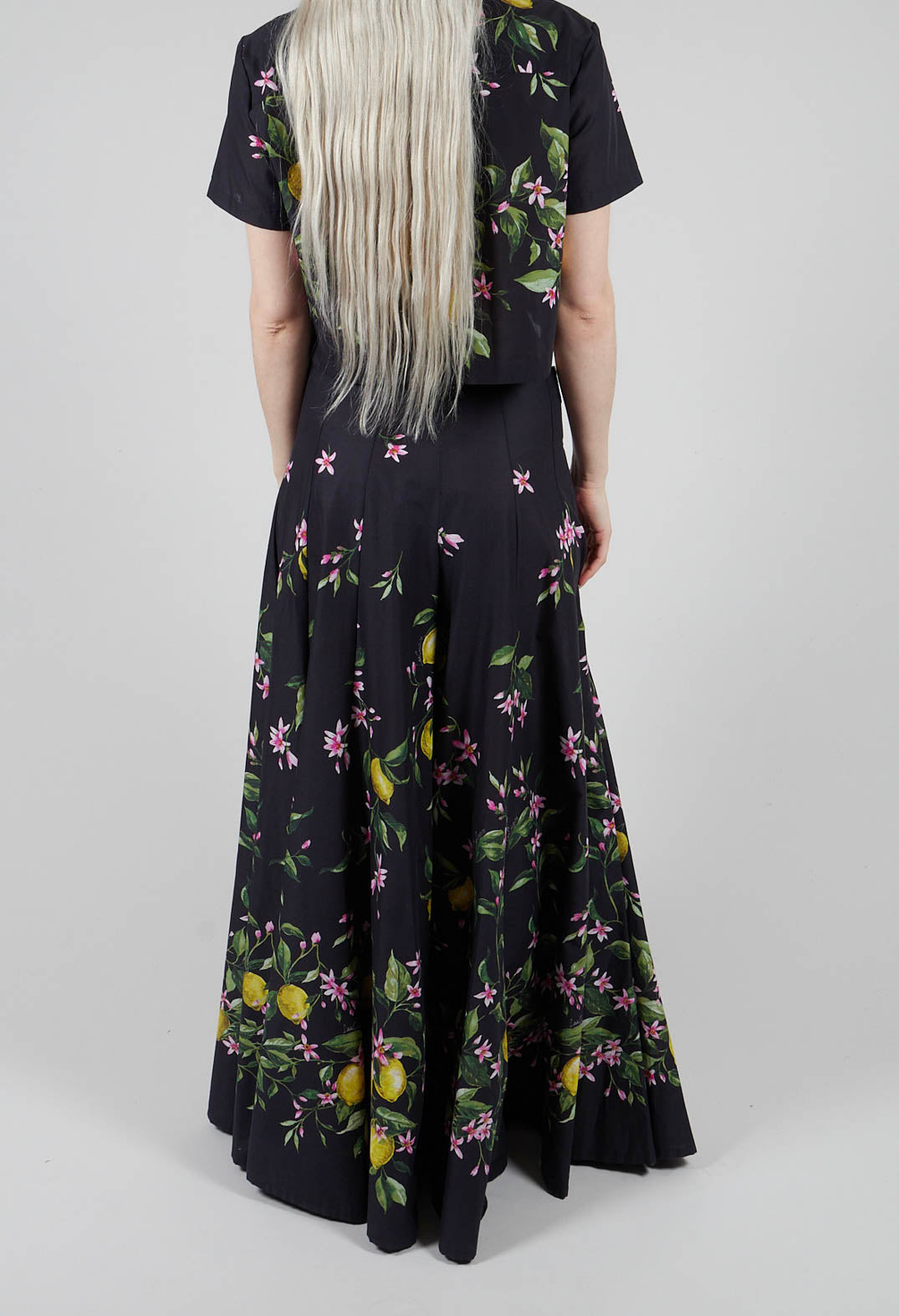 Debby Skirt in Nero Limoni