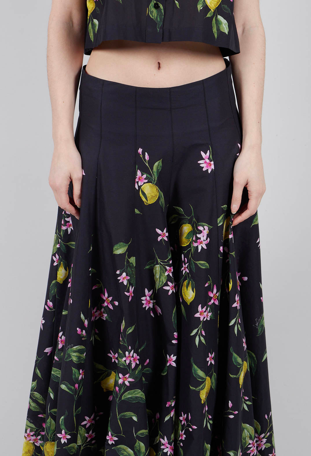 Debby Skirt in Nero Limoni