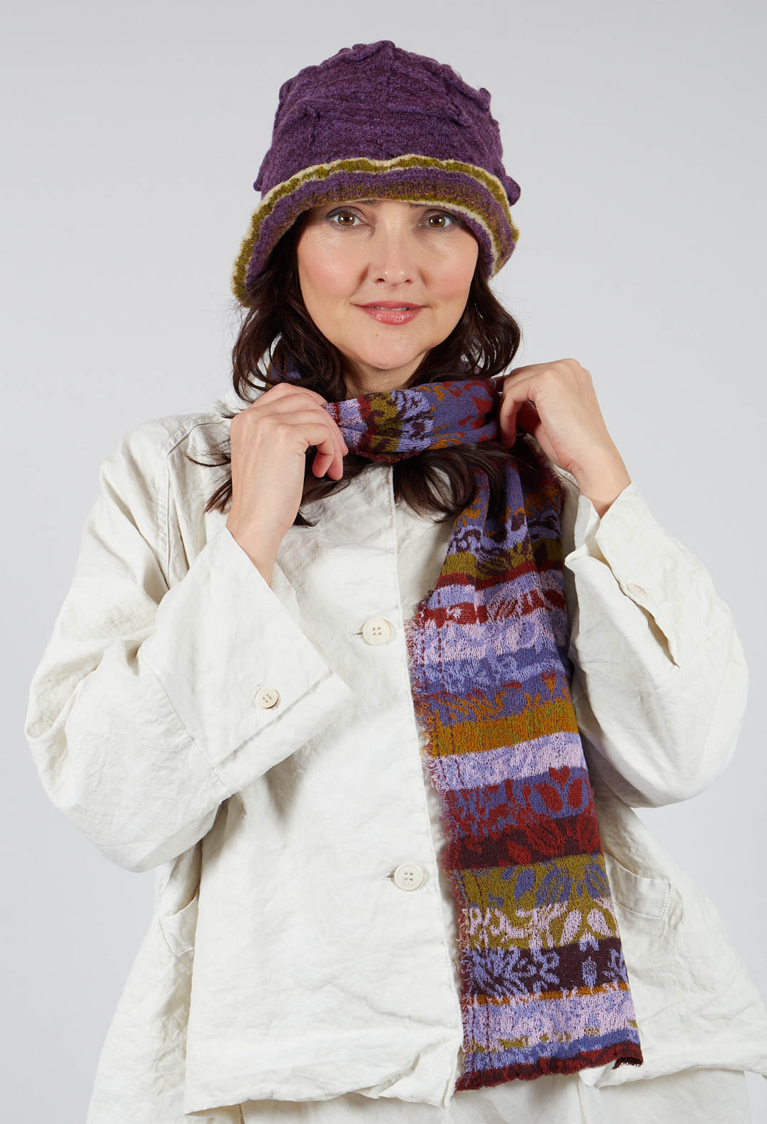 Decorative Cotton Scarf in Periwinkle