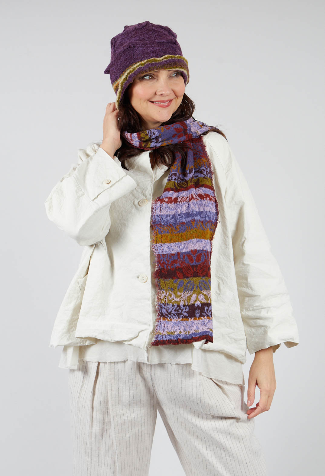 Decorative Cotton Scarf in Periwinkle