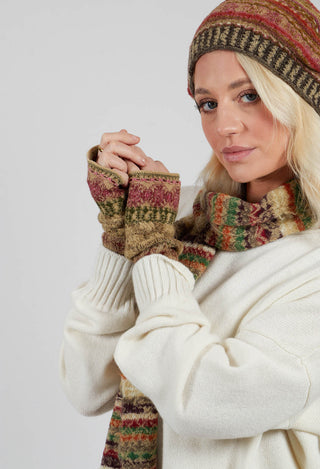 Decorative Wool Gloves in Greige