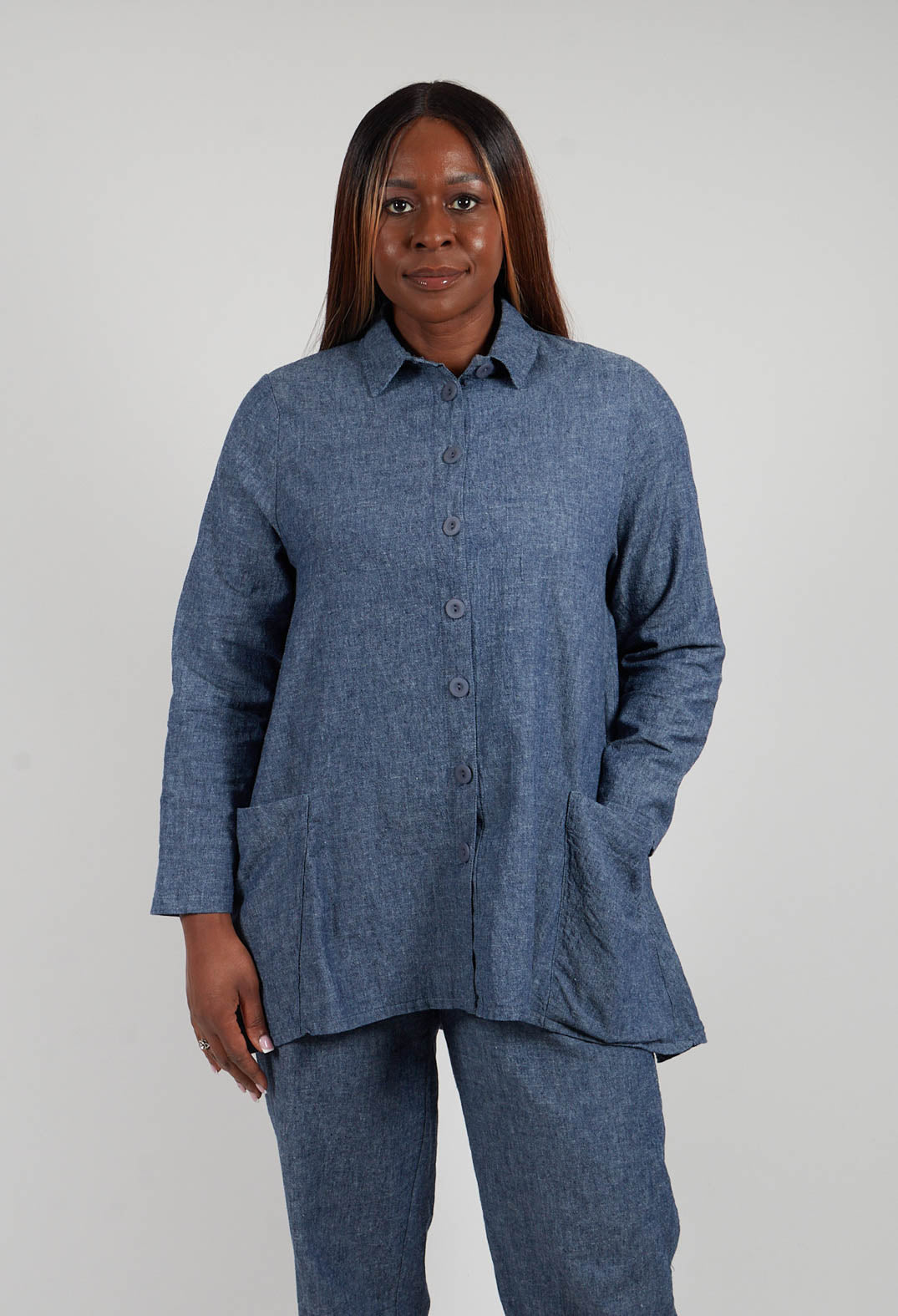 Denim Style Shirt in Indigo