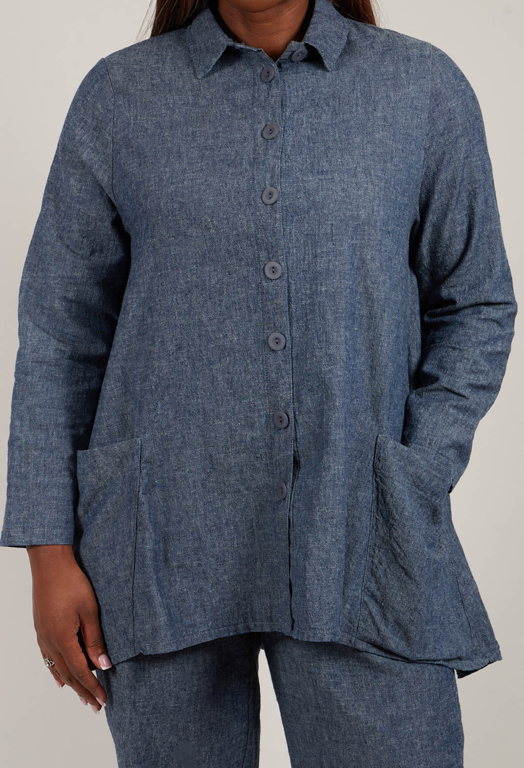 Denim Style Shirt in Indigo