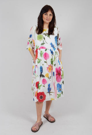 Dennelle Printed Dress in Flowers