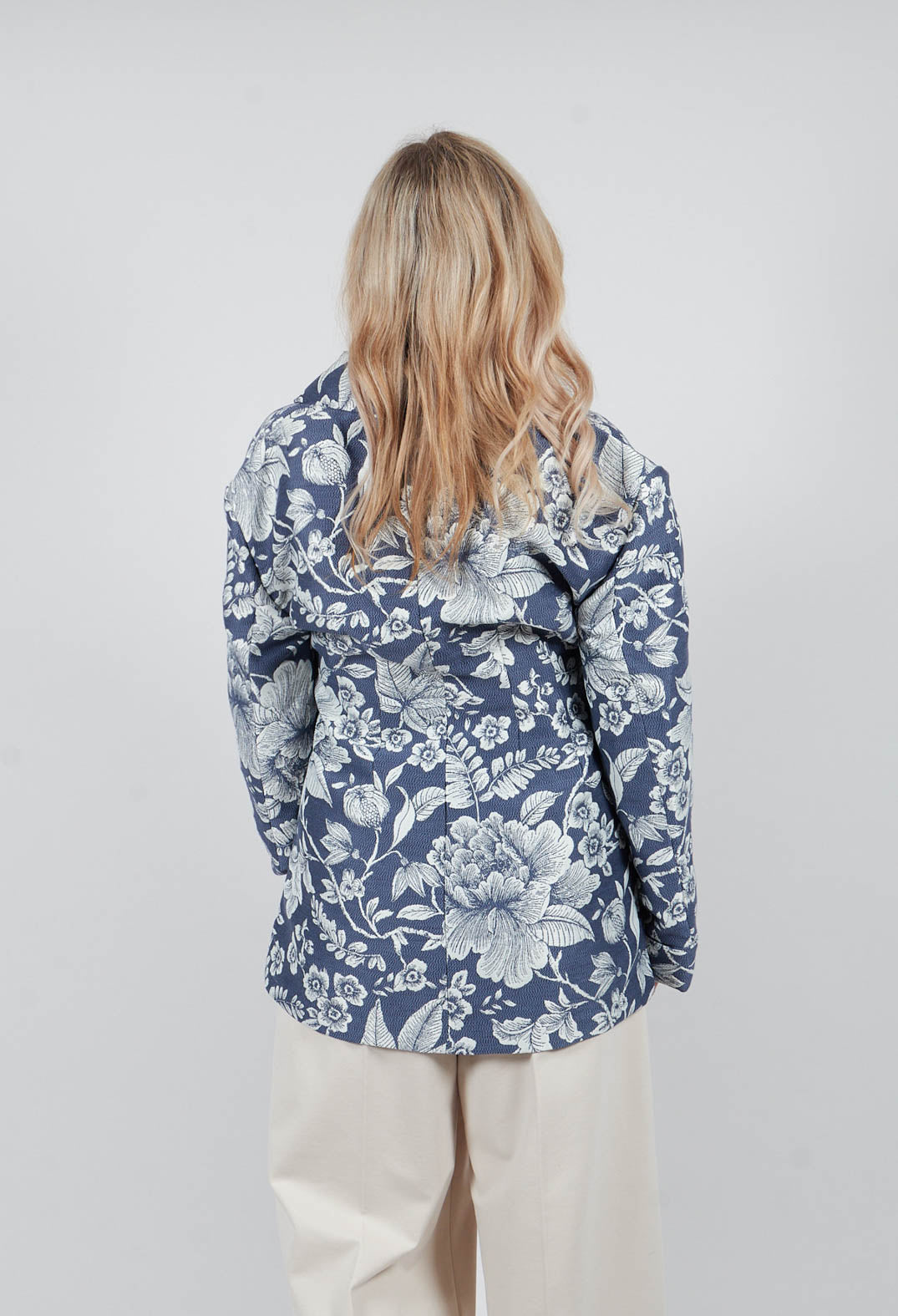 Dida Jacket in Blue/Ecru