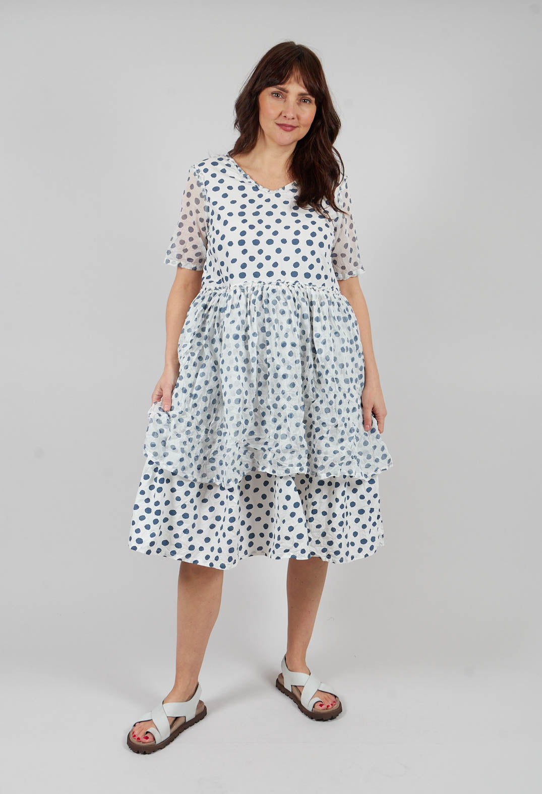 Dinti Dress in Dot Cotton