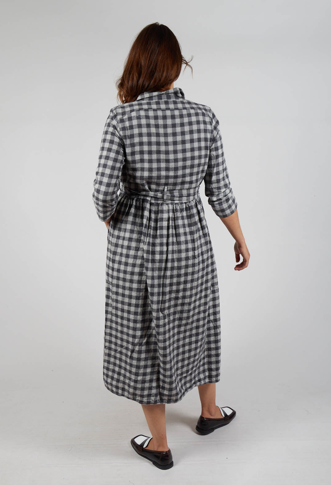 Dress Dalia in Grey Check