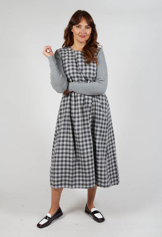 Dress Dea in Grey Check