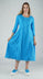 PRE-ORDER - Dress with Mesh Detail Hems in Aqua Dress with Mesh Detail Hems in Aqua (Pictured in Malibu)