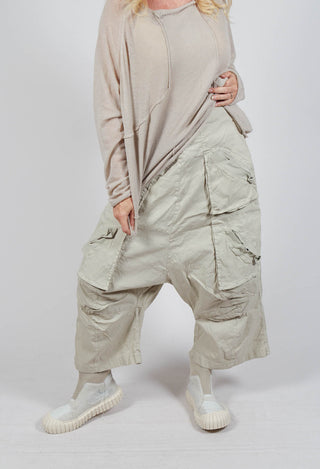 Drop Crotch Utility Trousers in Eraser