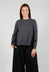 Dual Fabric Jumper in Antracite and Nero