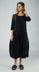 PRE-ORDER - Dual Fabric Tulip Hem Dress in Grey (Pictured in Black)