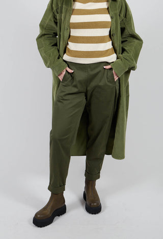 Geisha Long Trousers in Khaki