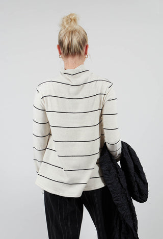 Thin Stripe Jumper in Nera