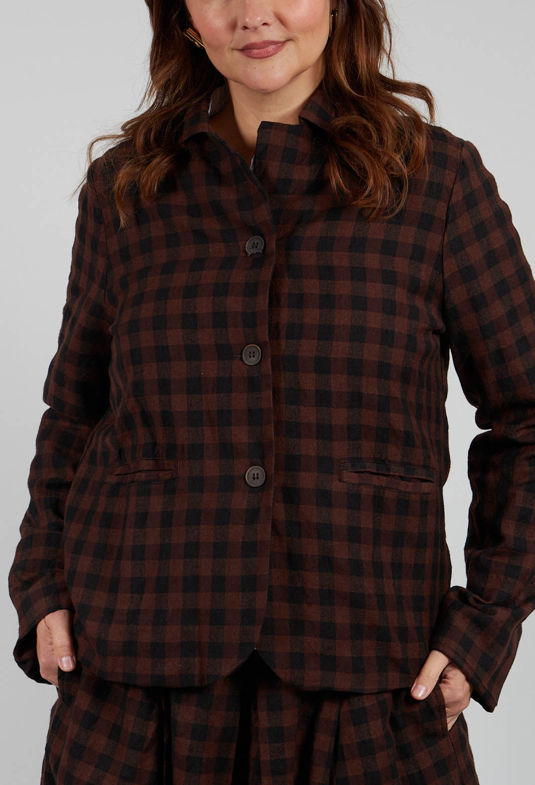 Jacket in Ebano Check