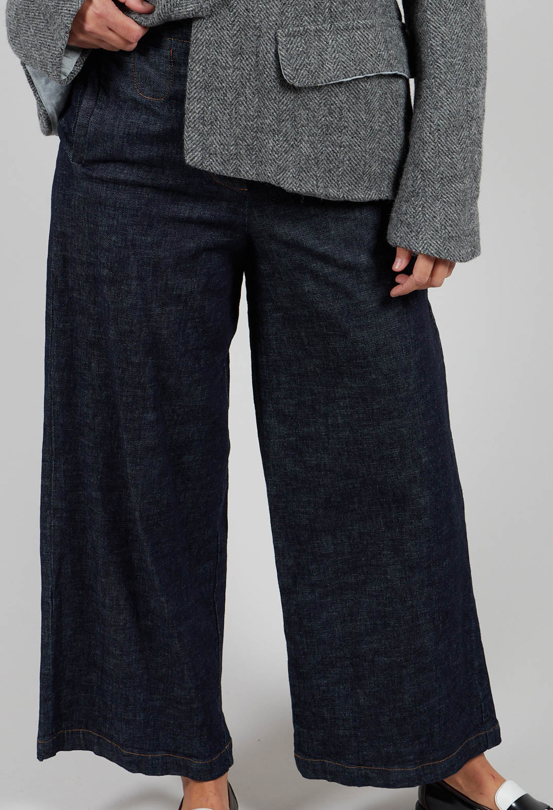 Pierfranca Trousers in Washed Denim