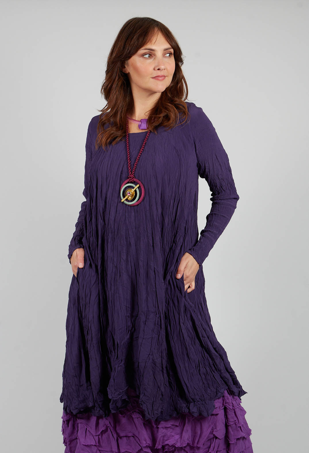 Naturgeid Dress in Eisenbahn Purple