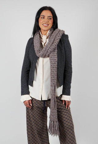 Knitted Scarf in Brown