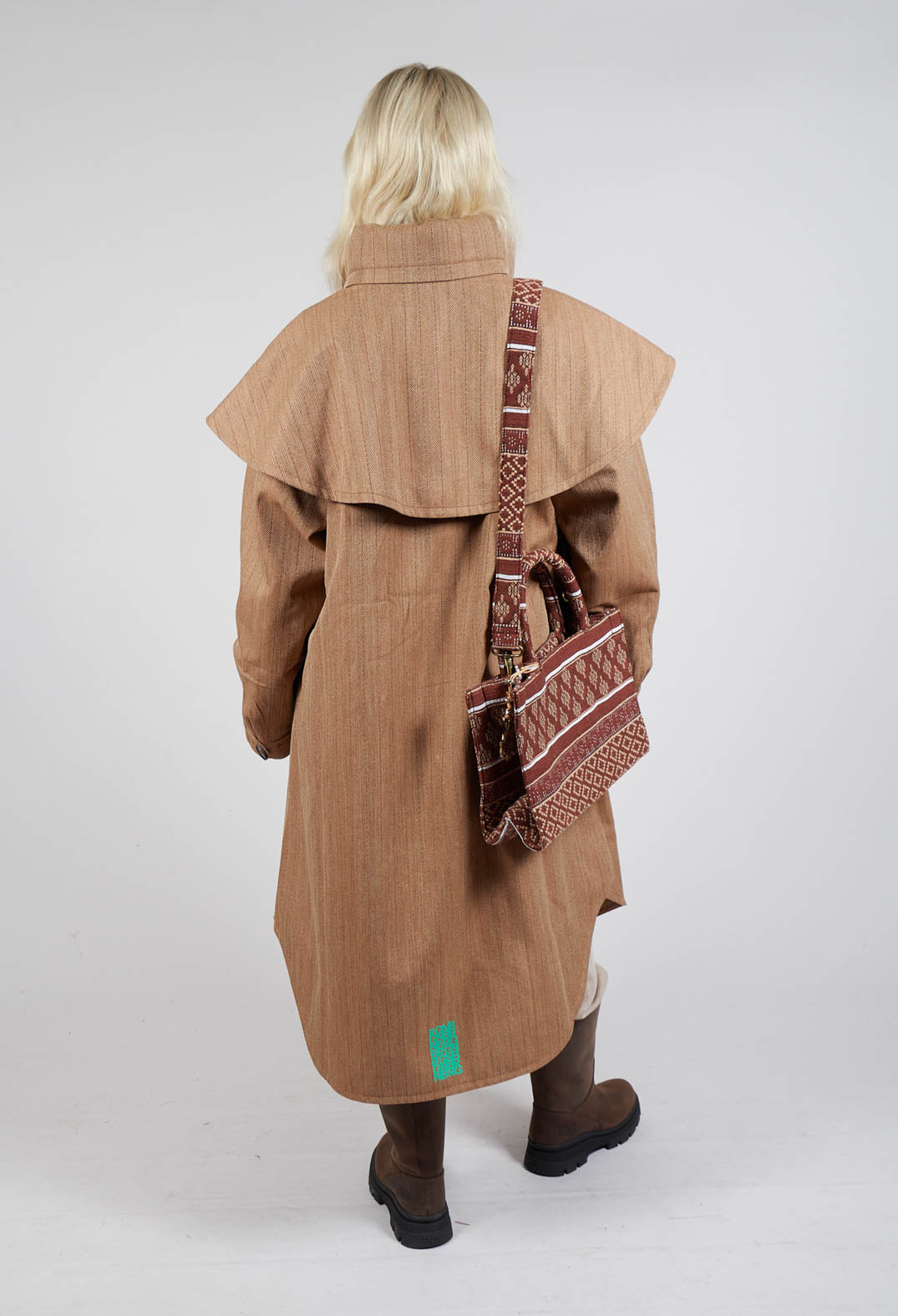 Tyfon Coat in Camel Tweed