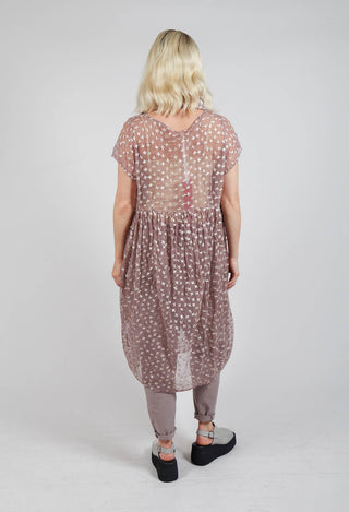 Sheer Smock Dress in Myrrhe