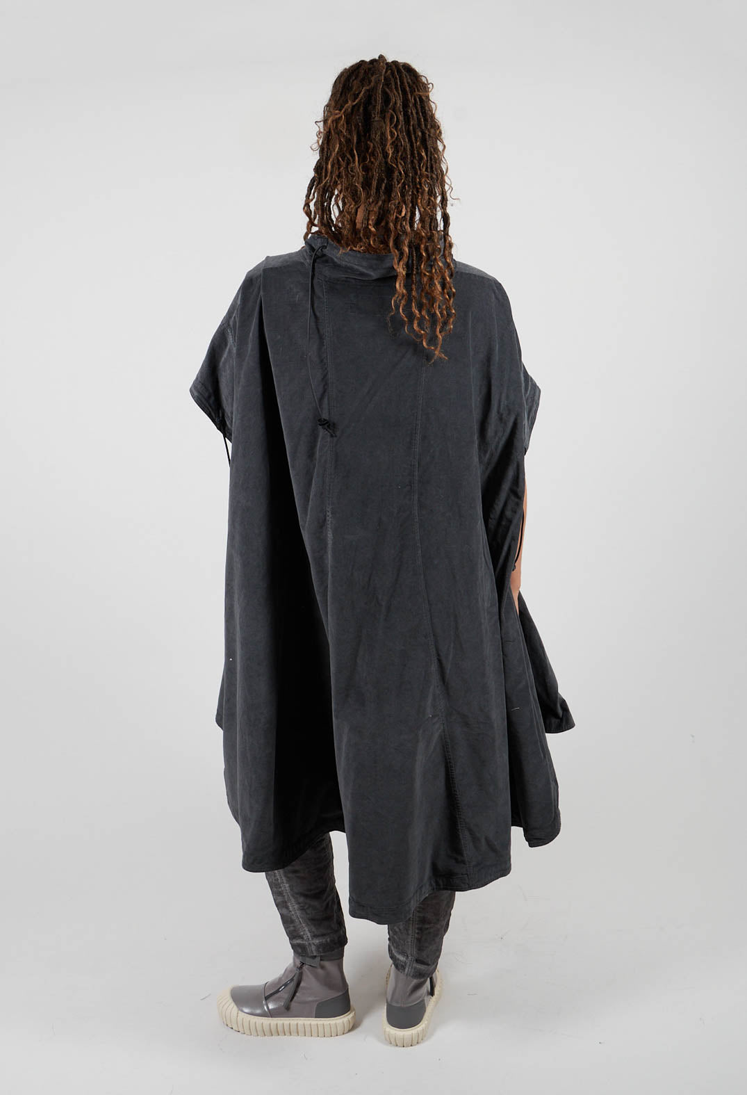 Boned Dress in Coal Cloud