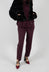 Cigarette Trousers in Plum