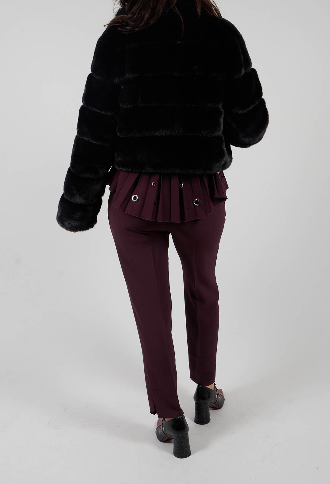 Cigarette Trousers in Plum