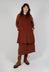 Sleeveless Tunic V in Rust