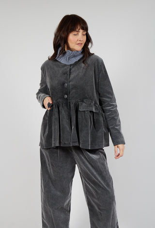 Short Structured Jacket in Pewter