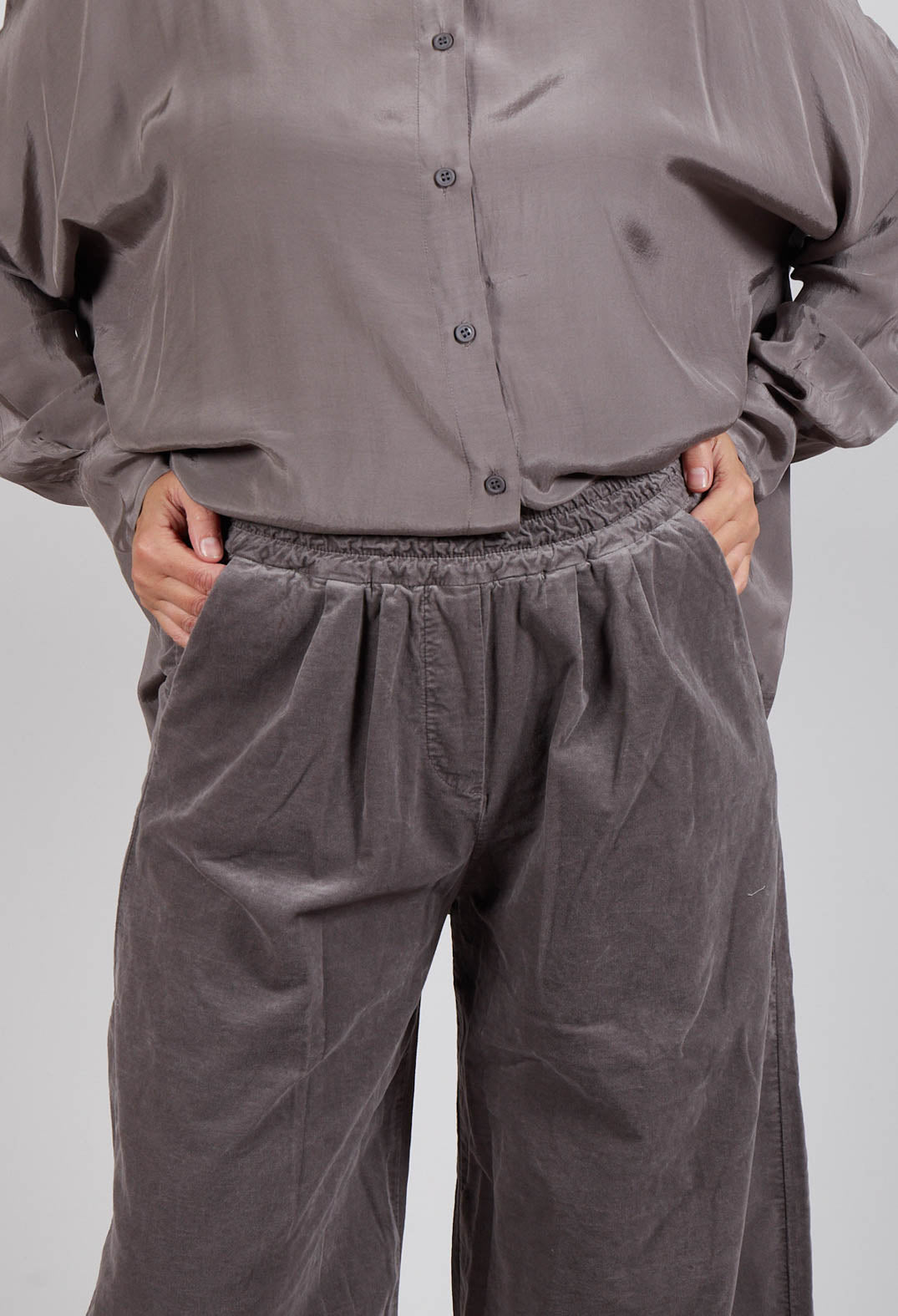 Elasticated Culottes in Iron