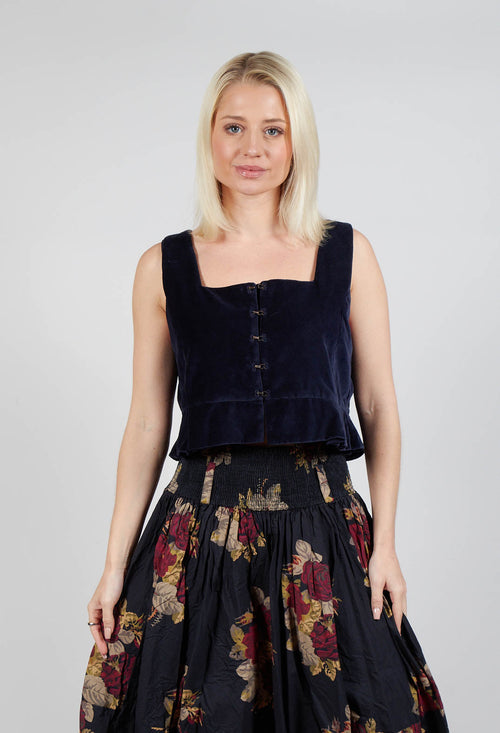 Eljana Top in Midnight Blue