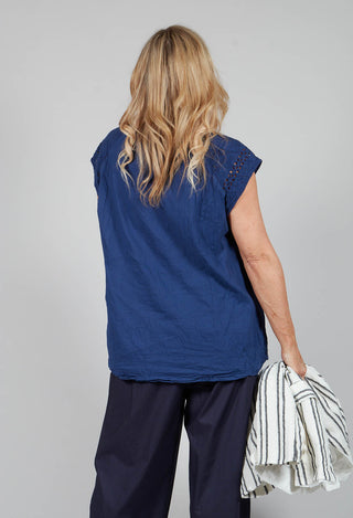 Geraniund Blouse in Lazuli Blue