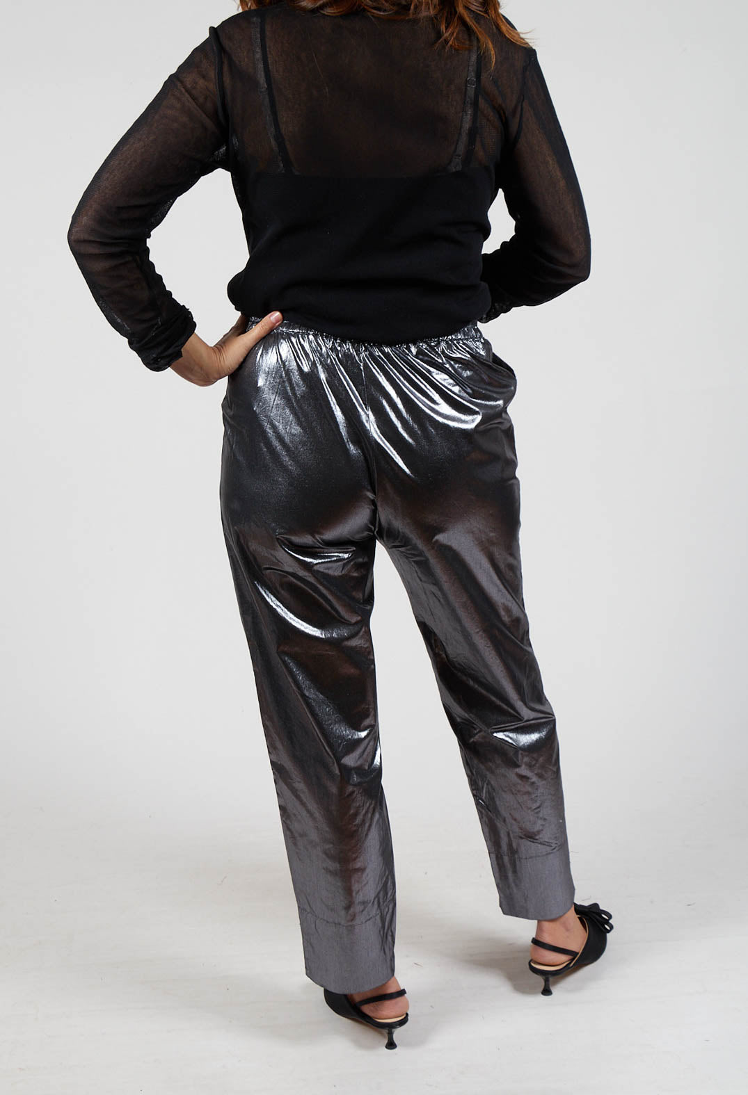 Elta Trousers in Antic Silver