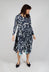 Enthusiasm Dress in Navy Print