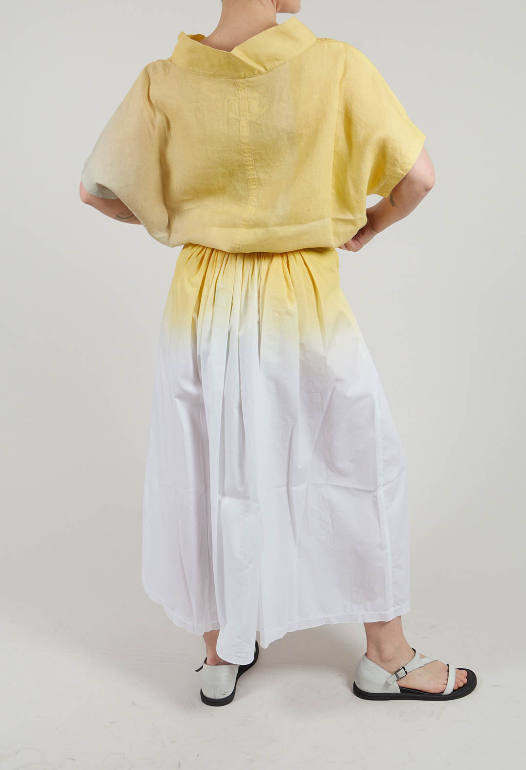 Epemga Skirt in White and Sunlight