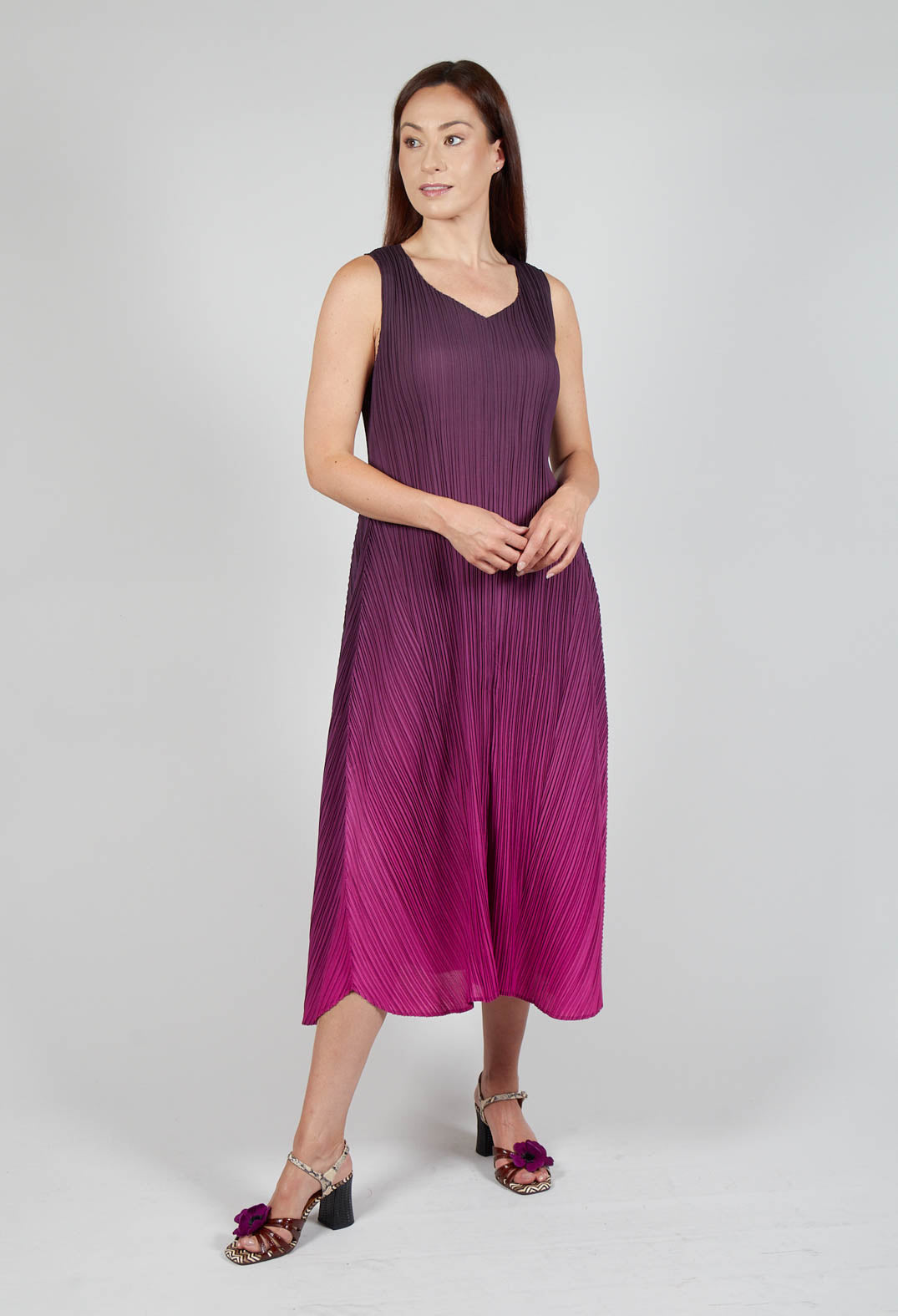 Estrella Dress in Mulberry Ombre