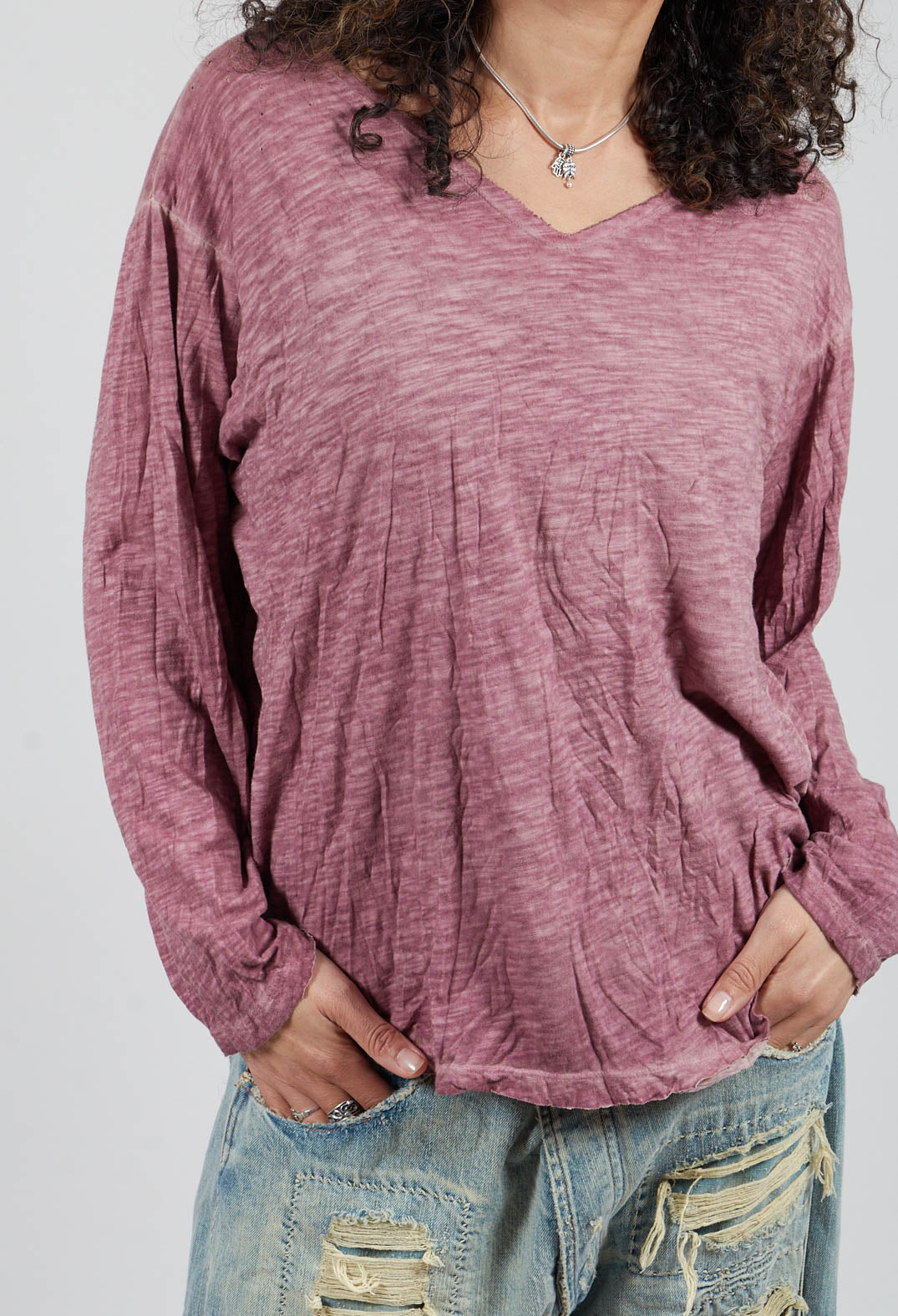 Europa Long Sleeve T in Plum