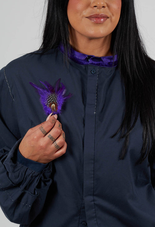 Feather Pin in Original Purple