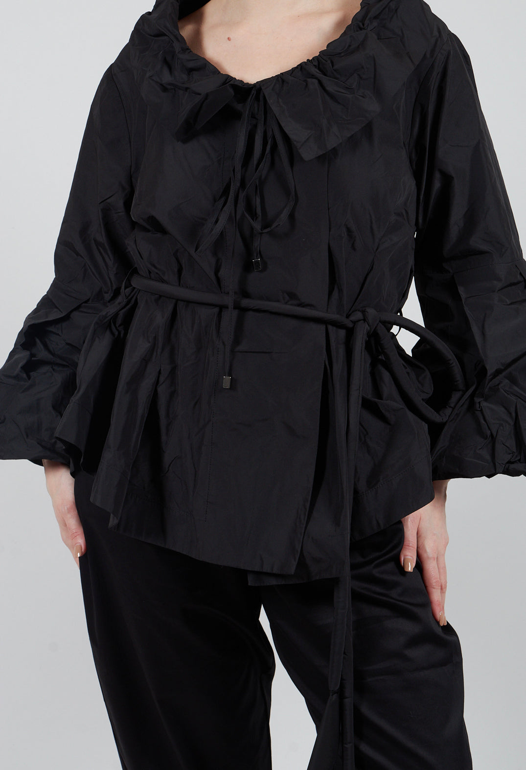 Feature Collar Jacket in Black