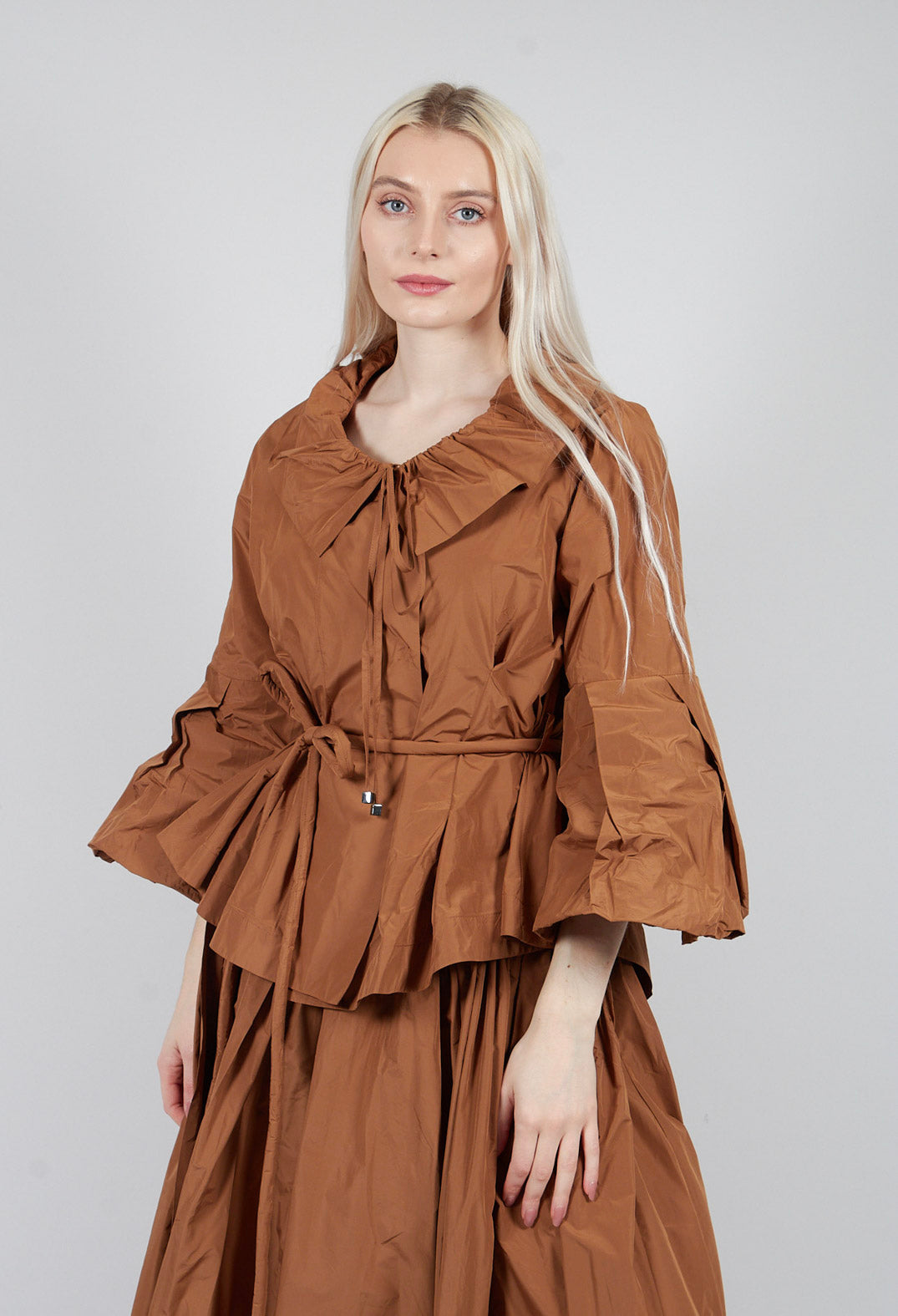 Feature Collar Jacket in Brown