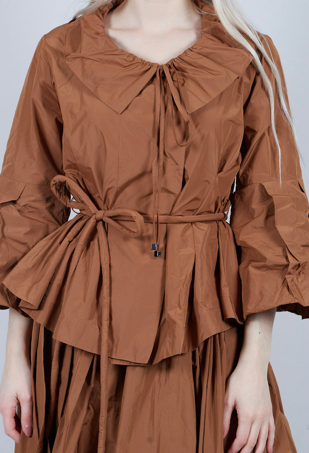 Feature Collar Jacket in Brown