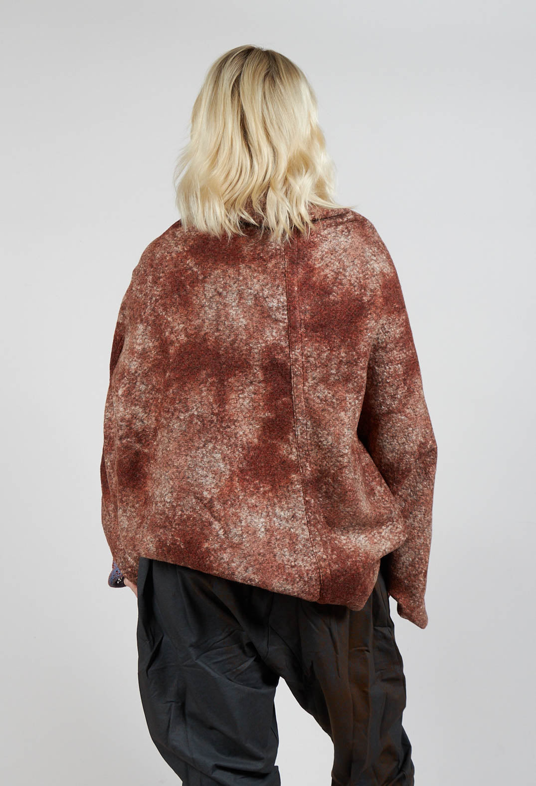 Felted Cape in Brown