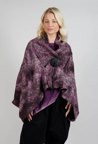 Felted Cape in Purple