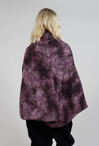 Felted Cape in Purple