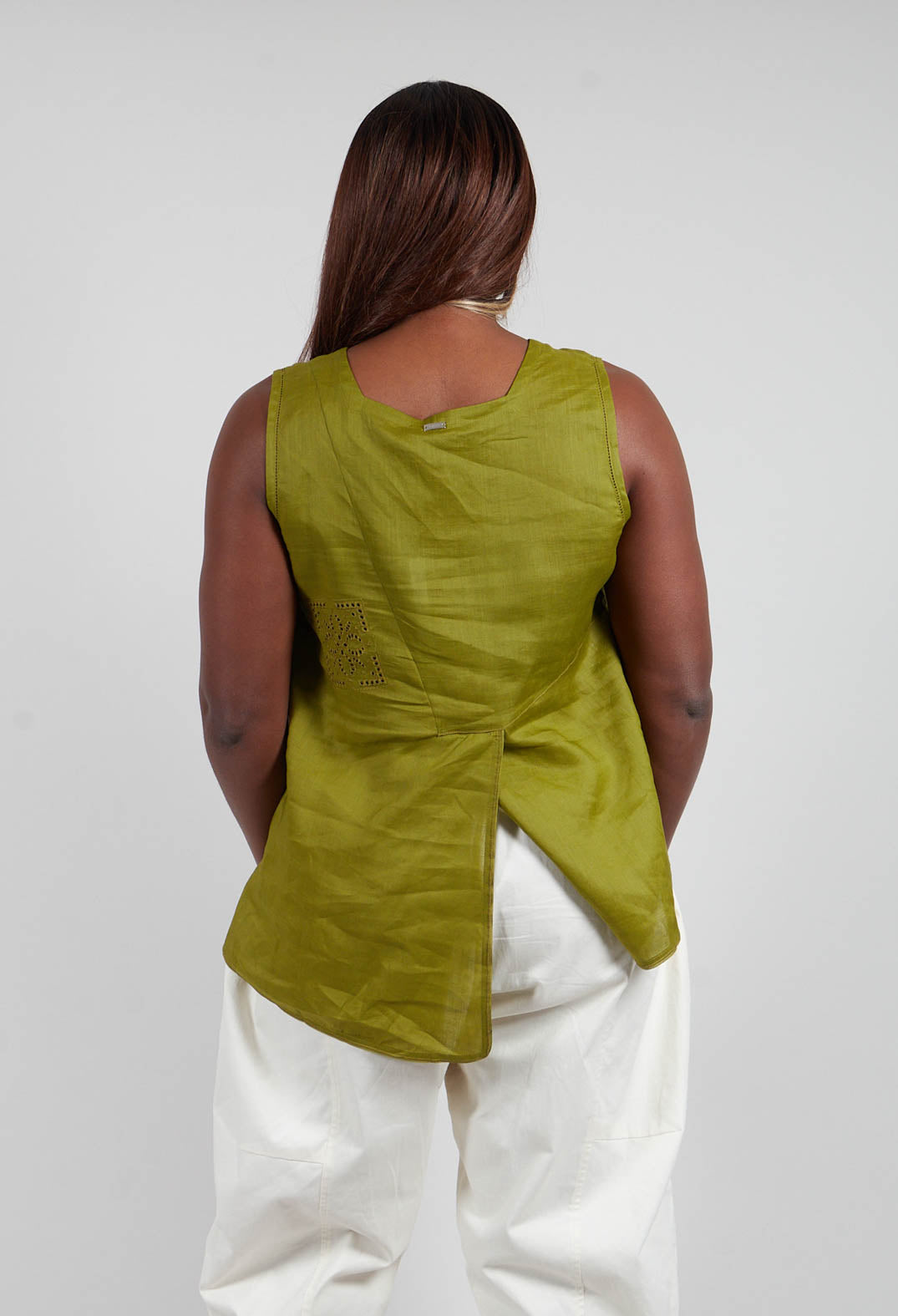 Fictitious Top in Olive Green