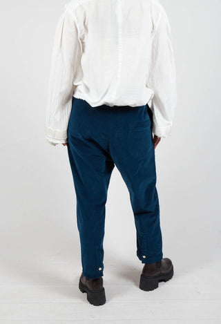 Fine Cord Trousers in Blue