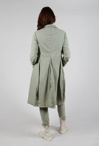 Fitted Coat with Cargo Pockets in Defender